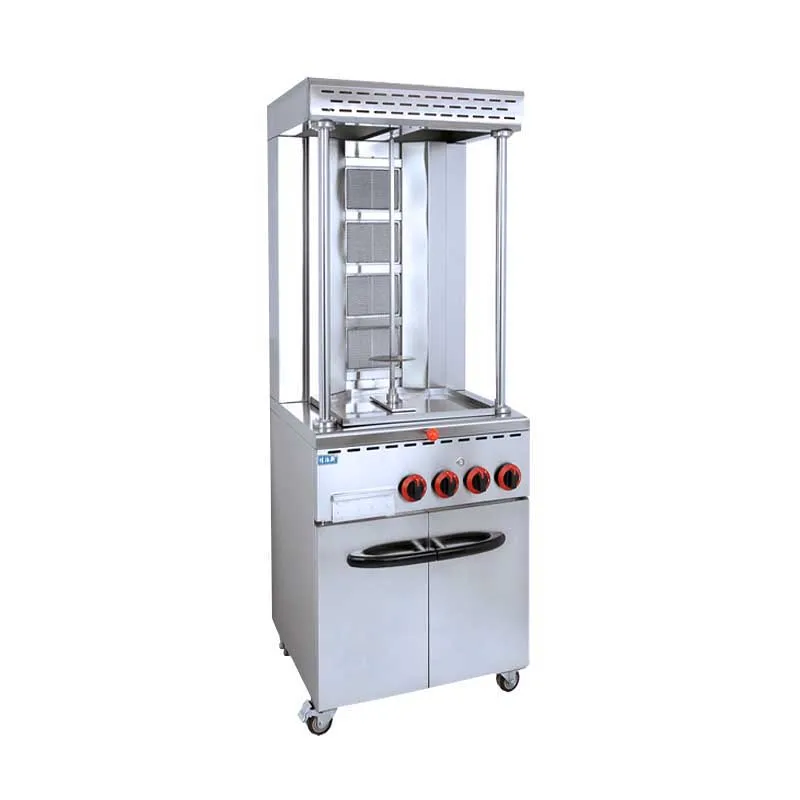 

High Quality Commercial Gas Barbecue Grill Automatic Rotation Vertical Toaster Machine Shawarma Machine For Sale