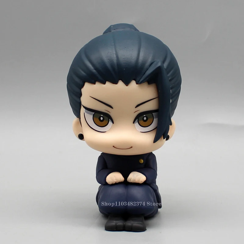 Anime Kawaii Fushiguro Lookup Ryomen Sukuna Toy Gojo Jujutsu Kaisen Mini Figures Geto Suguru Sitting Figure PVC Collection Dolls