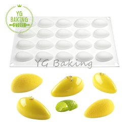 Dorica 20 Hole Olive Design Silicone Mousse Mould DIY Pudding Jelly Chocolate Mold French Dessert Cake Decorating Tools Bakeware