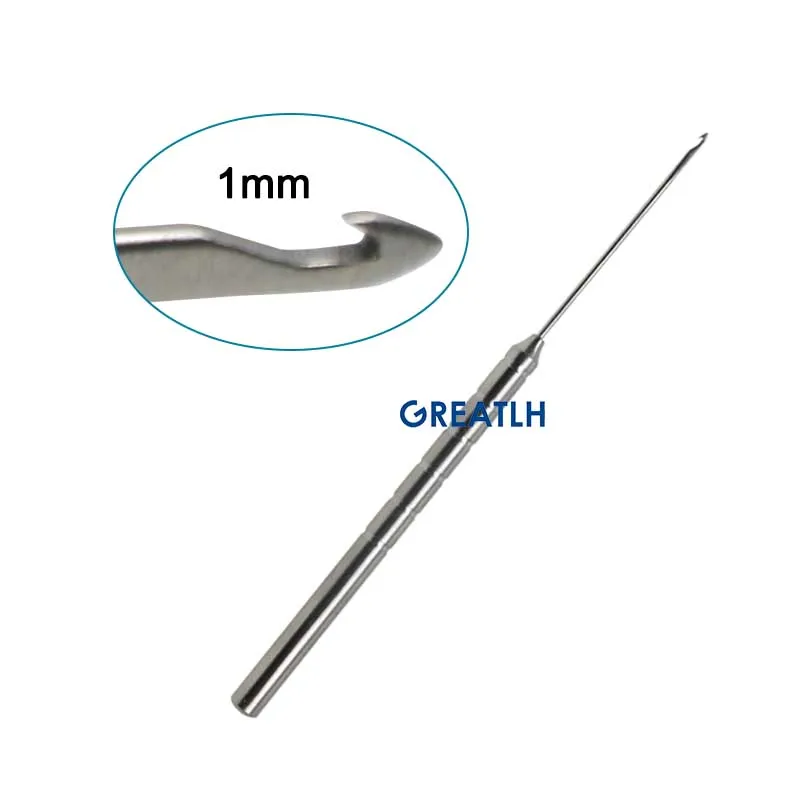 Round Handle Pull Hook Surgical Wire Hook Pointed Tip Surgical 154mm Plastic Surgical Instrument Stainless Steel