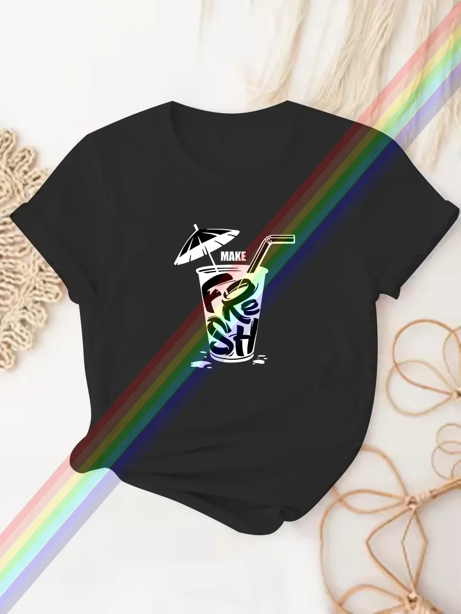 High End Brand Men Women Cotton Kid T-shirt Retro Printed Short Sleeved Shirt Round Neck Oversized Clothing Informal Street Top
