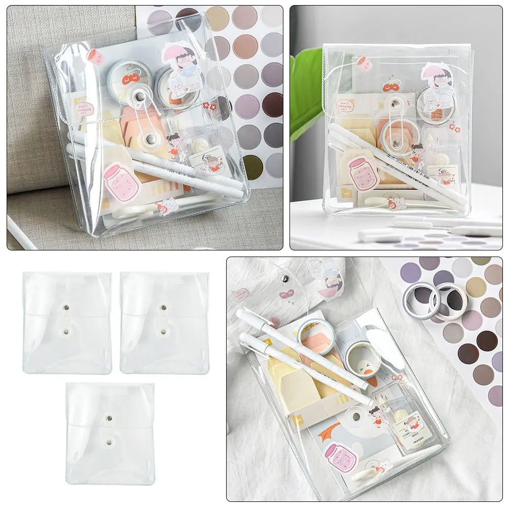 

3 Pcs Storage Bag Waterproof Clear for Women Case Bags Toiletry Vacation