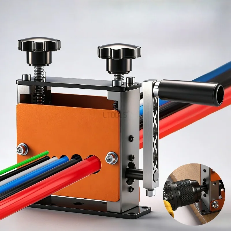 

Manual/Electric Wire Stripping Machine Drill-Powered Cable Stripper Portable 6-Hole Scrap Wire Peeler for 1-17mm Wires Household