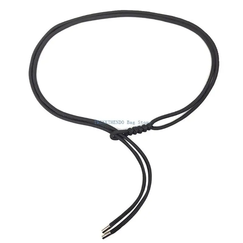 

340D Wear Resistant PU Waist Rope for Women Adjustable Length Shirt Dress Waist Belt