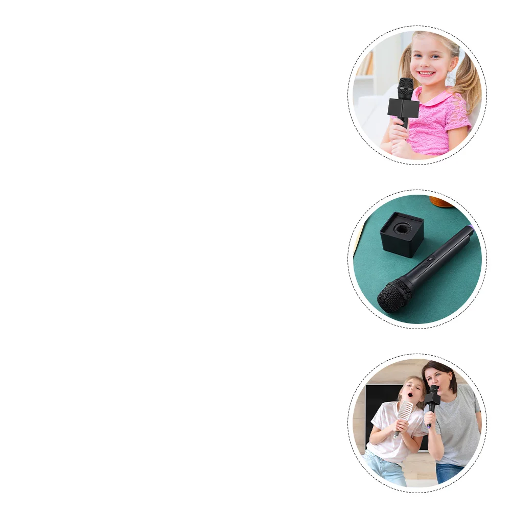 2Pcs Fake Microphones Portable Pretend Mic Small Plastic Karaoke Prop Kids Party Performance Role Simulation Portable Microphone