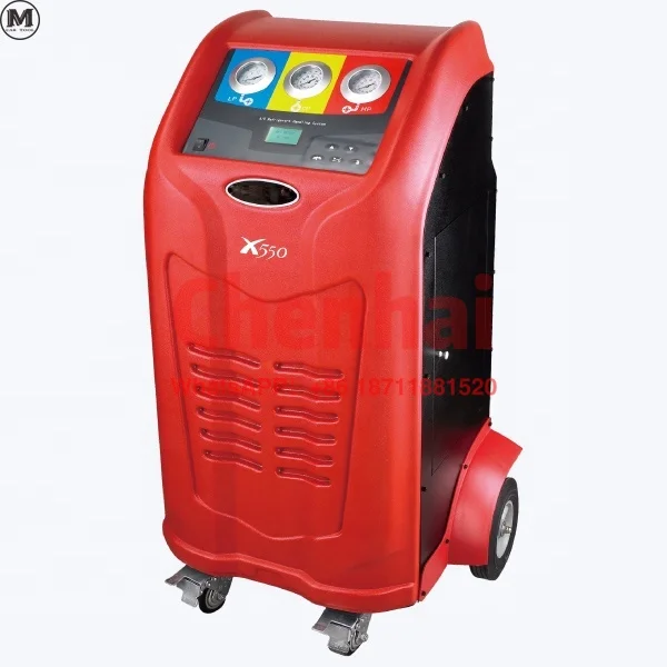 Full automatic AC refrigerant recovery and recharger machine for truck and bus