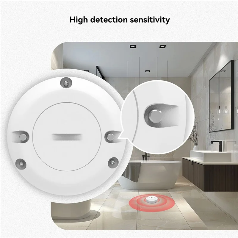 ABKQ-Deteksi Kebocoran Air Rumah Pintar, Sensor Banjir Tuya Zigbee dengan Peringatan Perendaman, Bekerja dengan Aplikasi Smart Life untuk Monito Jarak Jauh