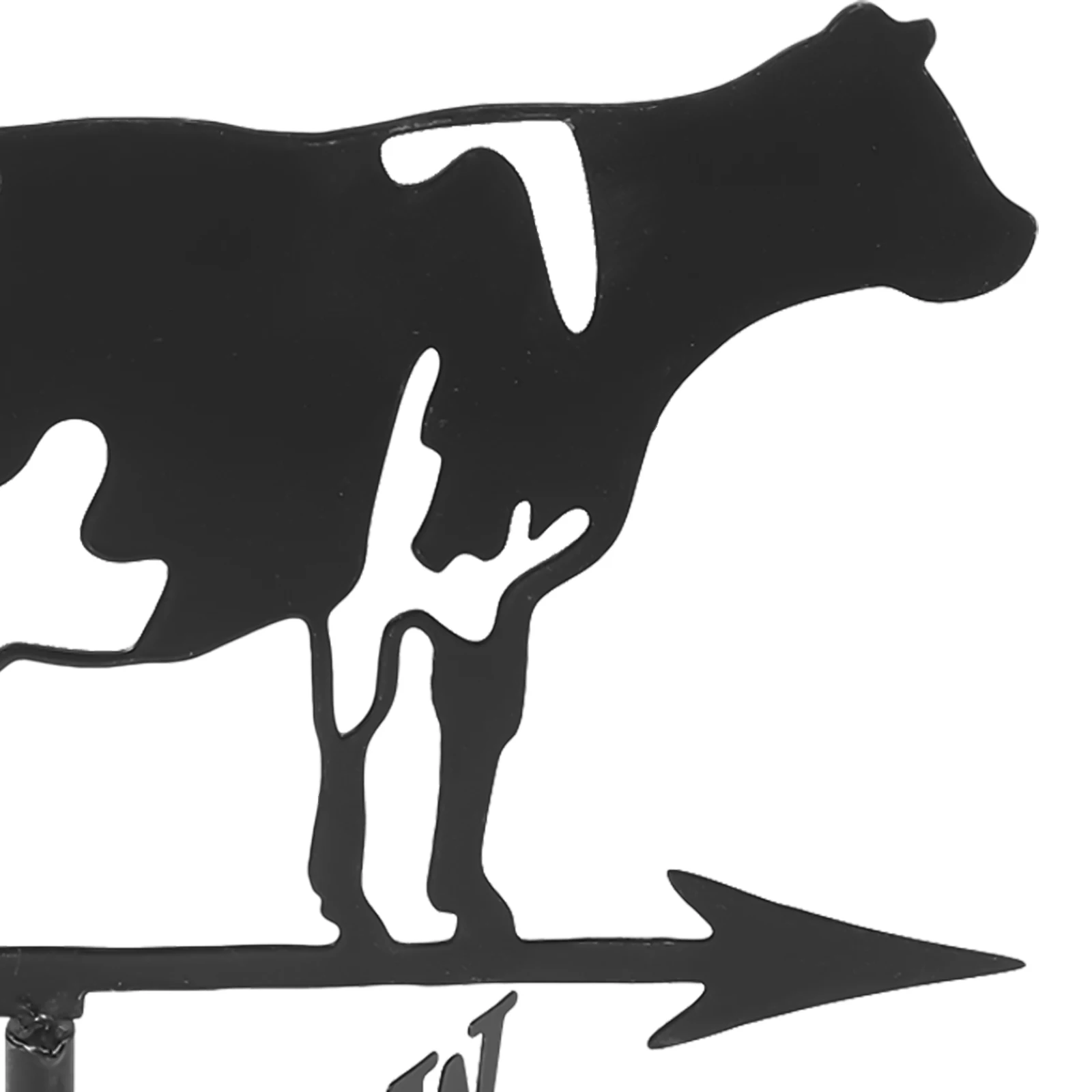 

1 set 3D Cow Wind Vane Iron Decorative Weathervane for Roof Garden Yard Outdoor Metal Vanes Weather Indicator Ground Ornament