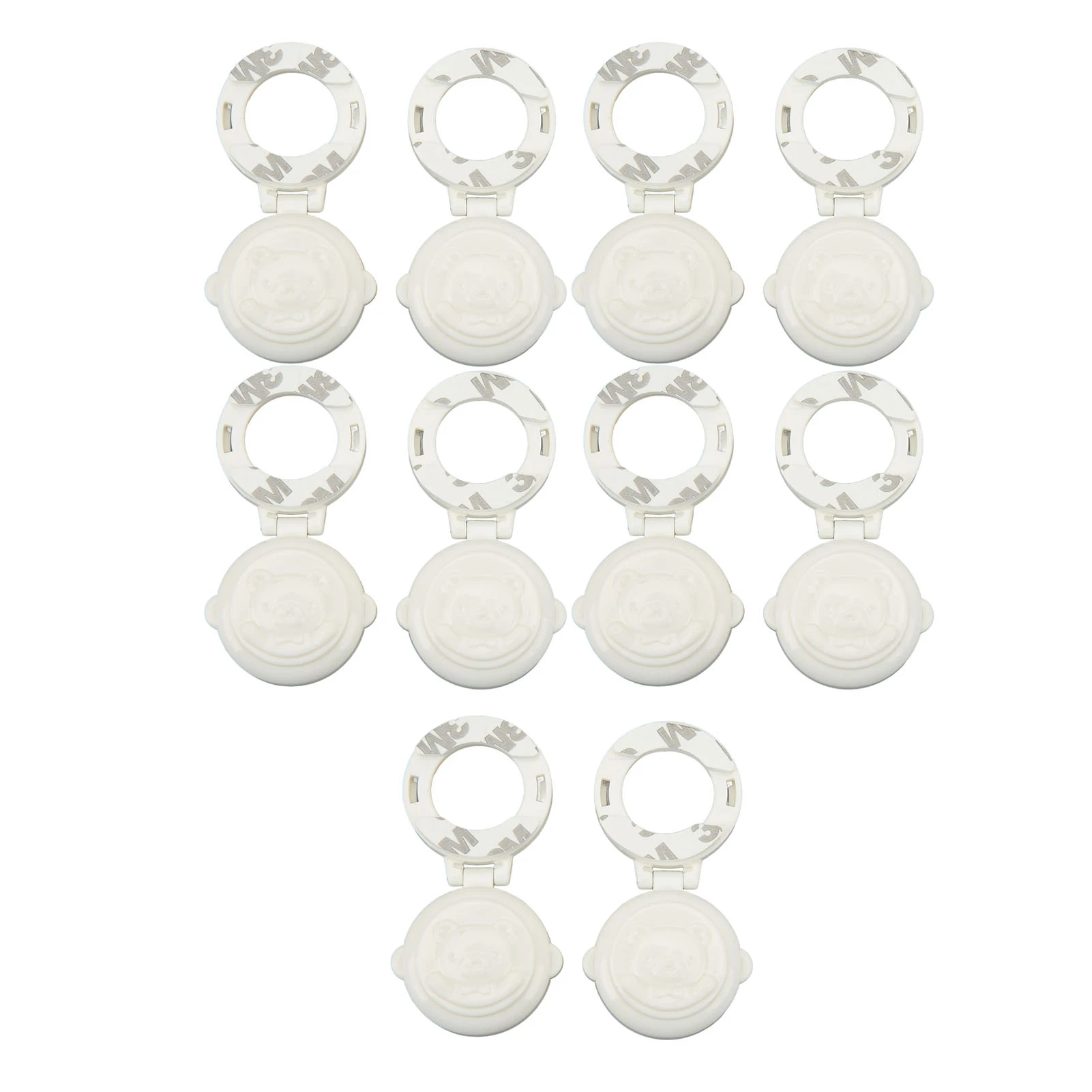 10PCS Children Button Security Lock Baby Toddler Button Safety Lock Button Protection Cover for Car Washer Computer