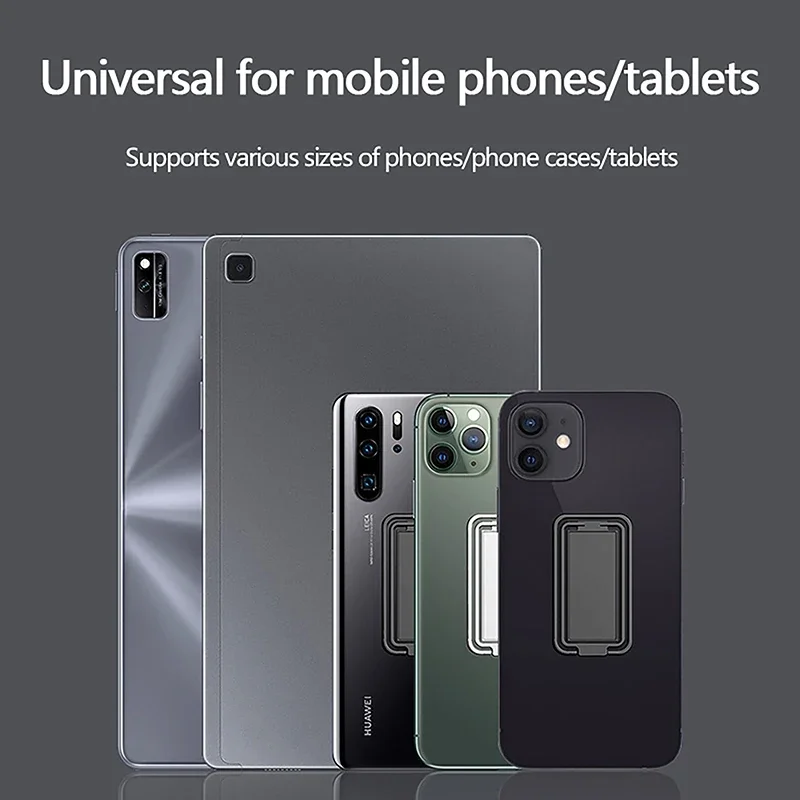 Metall faltbarer Telefon halter 360-Grad-Drehständer Doppel fingerring runder Handy Universal tragbarer Metallst änder – Detail 8