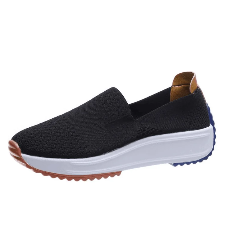 Sommerschuhe Frauen koreanischen Stil weiß atmungsaktiv Mesh Freizeit Outdoor plus Größe Slip-On Damenschuhe Slip on Feminino