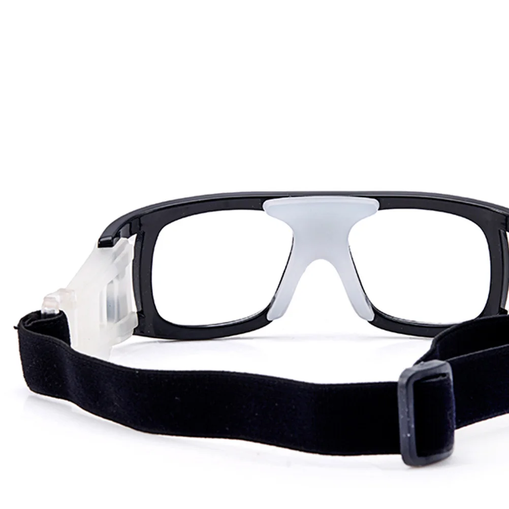 

Uv400 Shockproof Sports Goggles Black Detachable Frame Anti-Glare Lens Flexible Strap Basketball Football Tennis Cycling Hiking