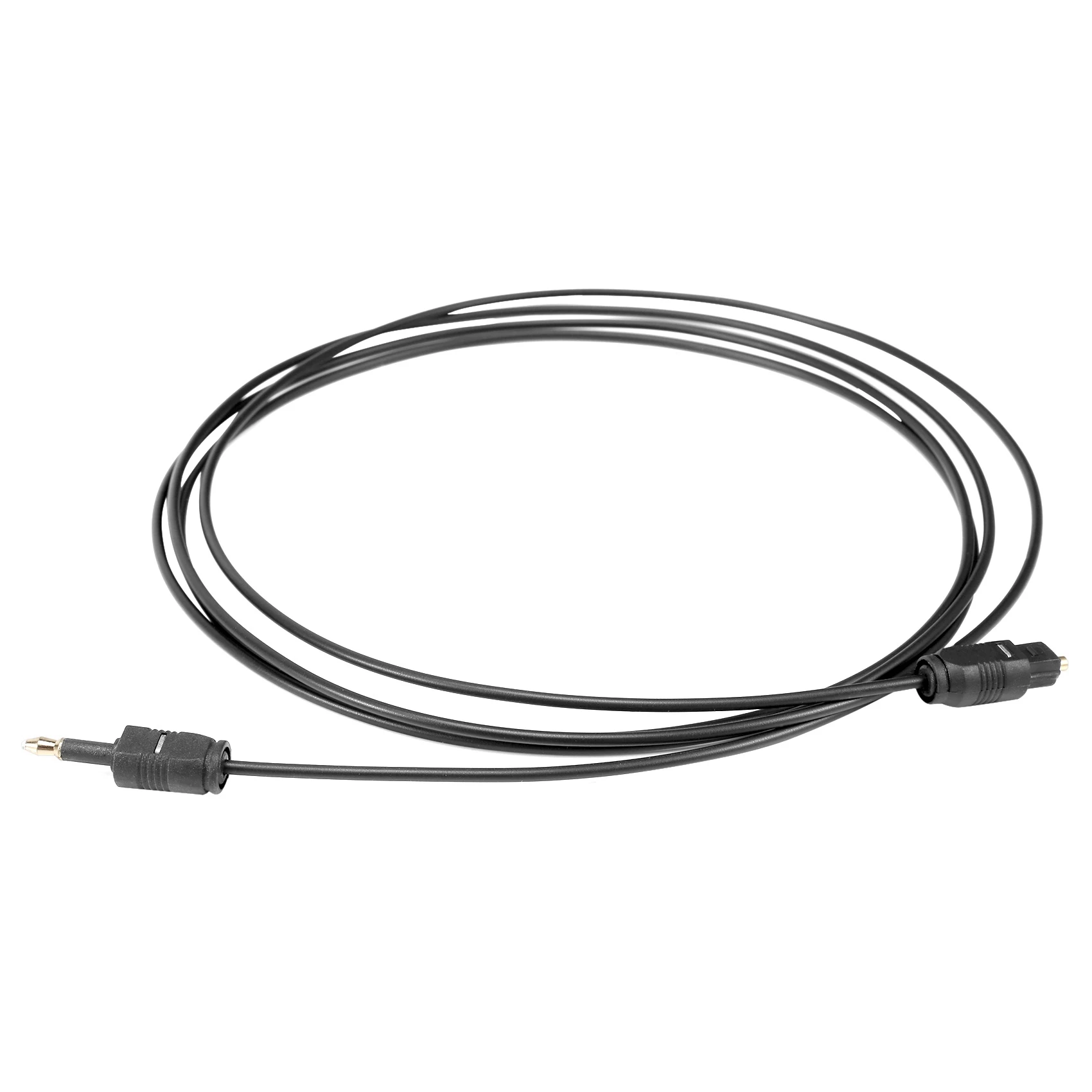 Cable de Audio óptico Digital SPDIF, Mini enchufe de 2M, 3,5mm, línea de fibra óptica