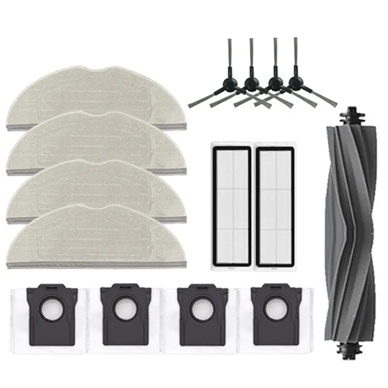 

Запасные части для робота-пылесоса A02V-Robot для Dreame Mova S10/S10 Plus - мешки для пыли, салфетки для мытья полов, основные и боковые щетки, HEPA-фильтр.