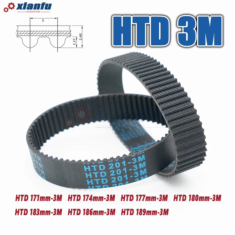 إطار حزام HTD بطول 3 أمتار من المطاط من من من من من نوع HTD #3