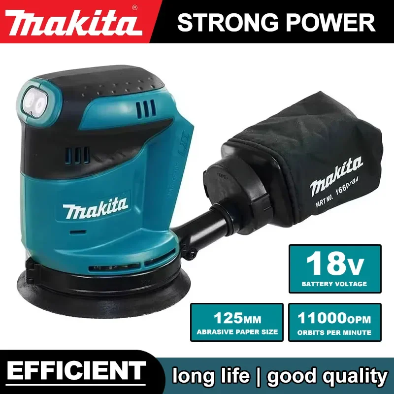 

Makita DBO180Z 18V Brushless Cordless Rechargeable Disc Random Orbital Sander Woodworking Sanding Putty Polishing Bare Tool