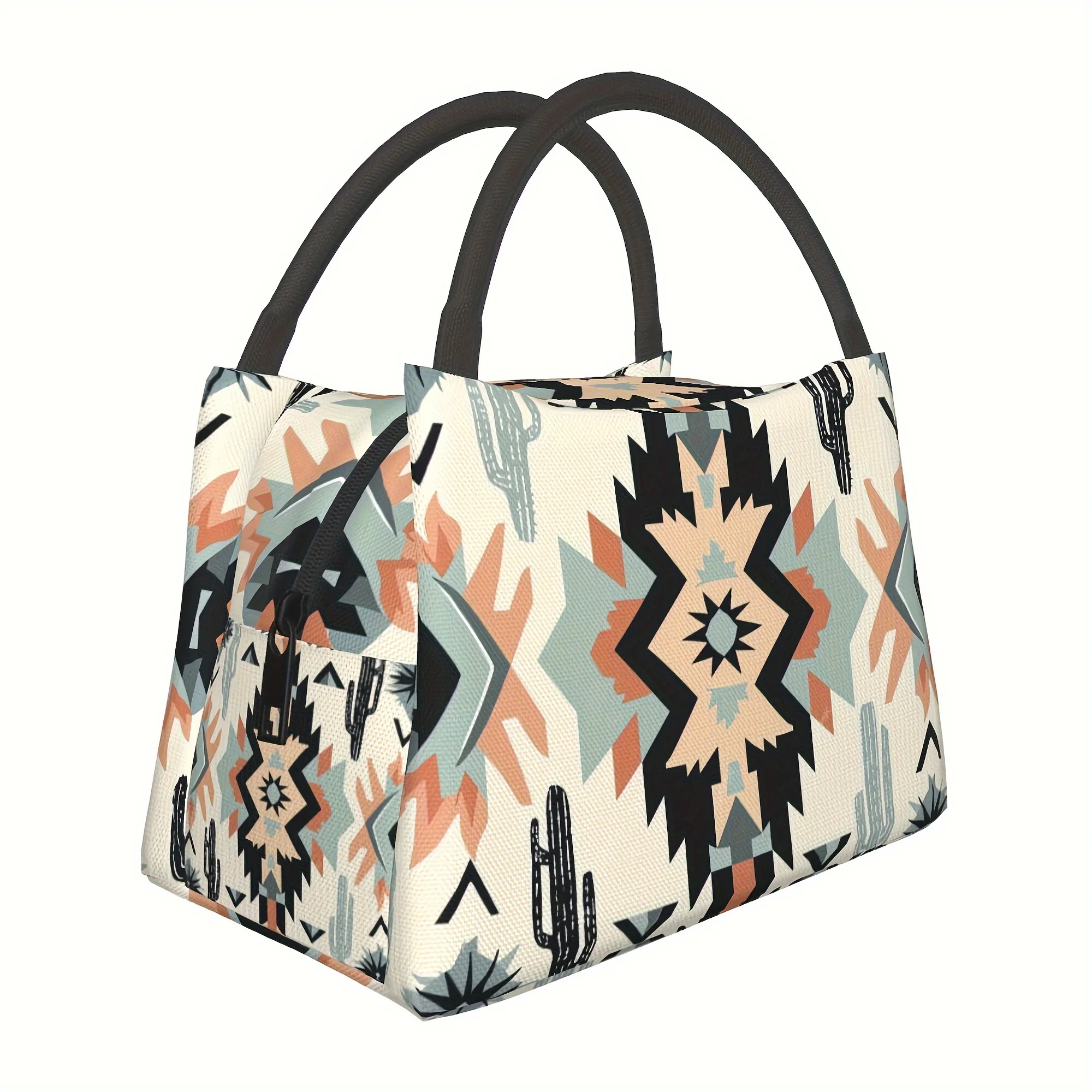 

Bohemian Pattern Portable Reusable Cooler Bag Cooler Bag Insulated Lunch Bag for Camping Picnic Beach Essentials