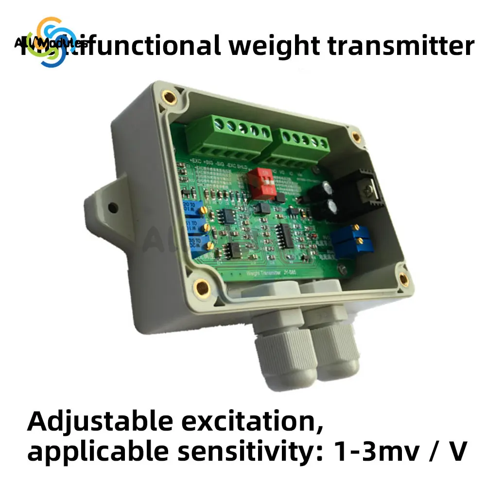 JY-S60 /JY-S 85 DC18-26v Current Load Cell Load Cell Amplifier Weight Transmitter 4-20mA 0-5V or 0-10V Voltage with Housing