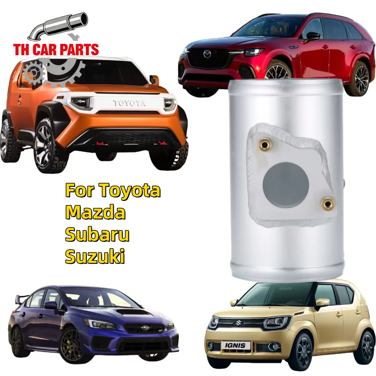 

Air Flow Meter Flange Base for Toyota Mazda Subaru Suzuki Mass Air Flow Sensor Mount Adapter