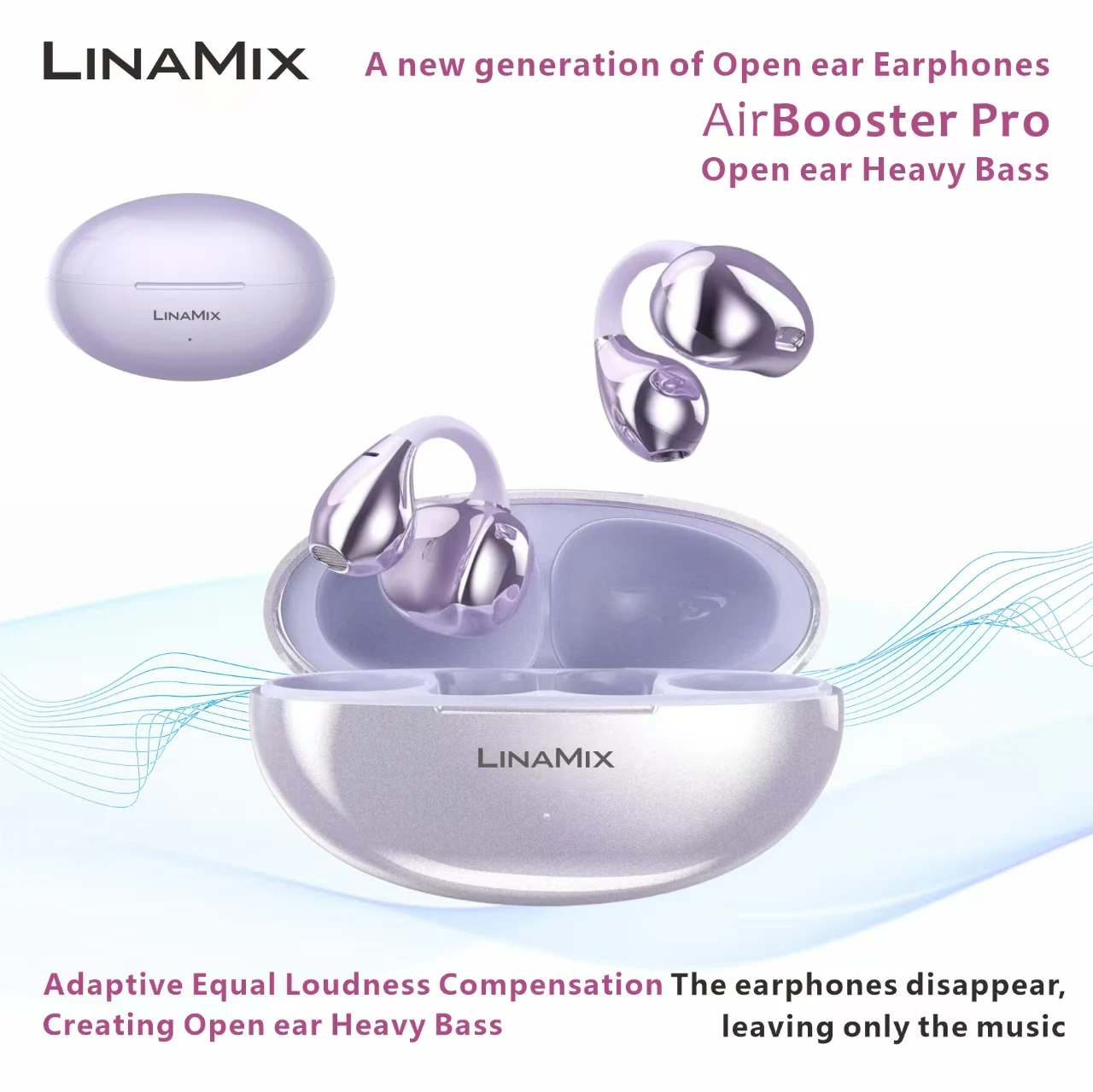 New Ear Clip Wireless Bluetooth 5.4 Earphones Open Ear Sporty Earphones RCV noise reduction for phone call