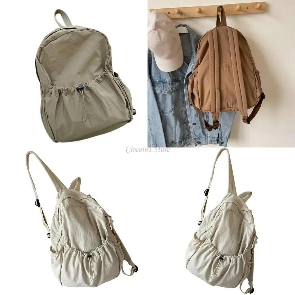 

Y1UB Корейский стиль путешествовать рюкзак нейлоновая ткань эргономичная комфортация школьная сумка