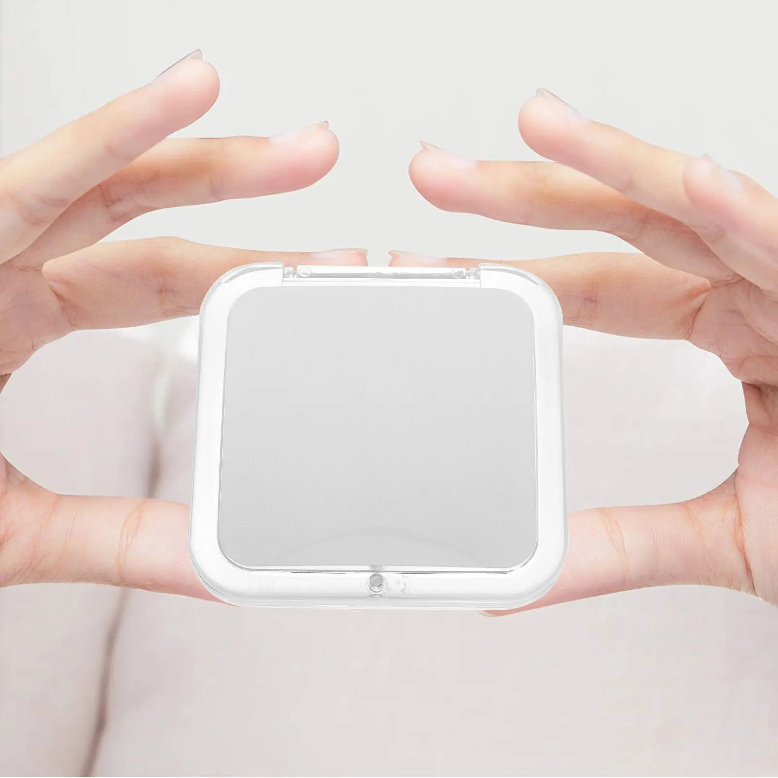 

Mini Small Foldable Compact Mirror Lightweight Portable Pocket Makeup Mirror for Purse Travel Practical Gift for Women