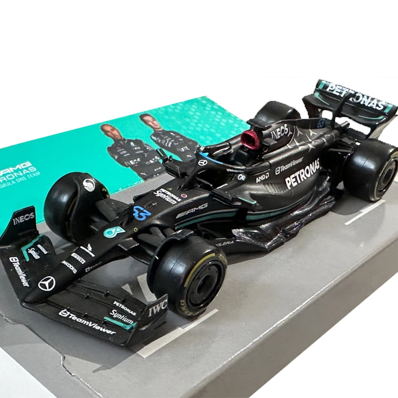 Bburago 1:43 2023 Mercedes F1 W14 #44 #63 Alloy Luxury Vehicle Diecast Cars Model Toy Collection Gift First order equation