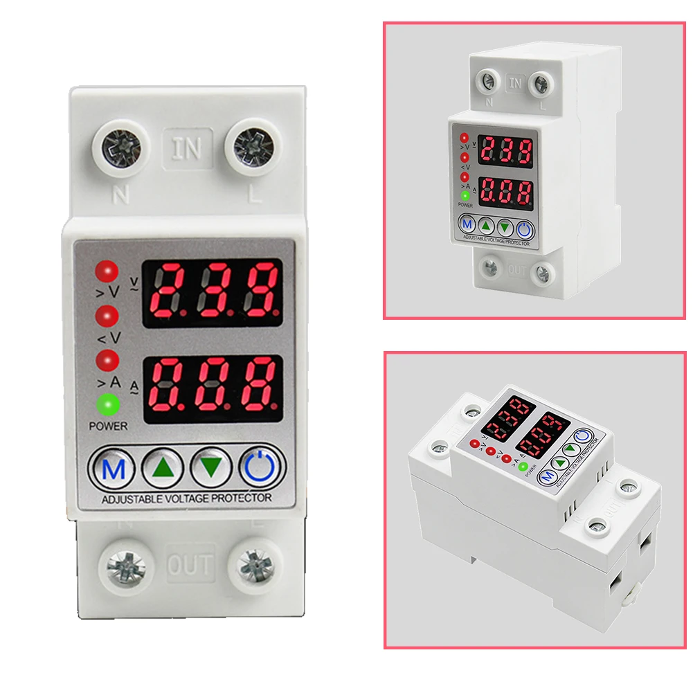 Reliable Circuit Protection Adjustable Voltage Relay Household Circuit Protector Root Mean Square Surge Protection