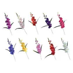 Artificial Gladiolus Flower Ornament Flower Arrangement Wedding Gladiolus Flower for Living Room Home Anniversary Decor