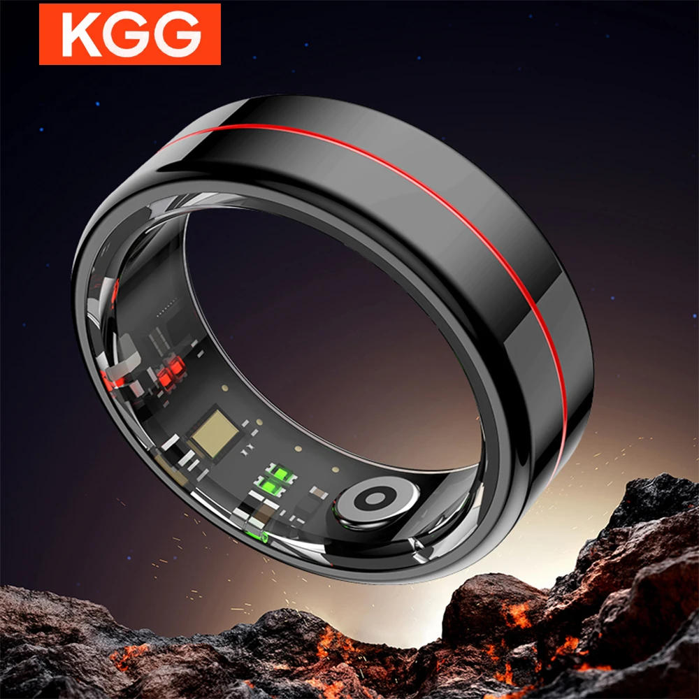 

R04 Smart Ring Men Women Heart Rate Blood Oxygen Waterproof Multi-sport Modes Finger Ring Camera Music Control Fitness Tracker