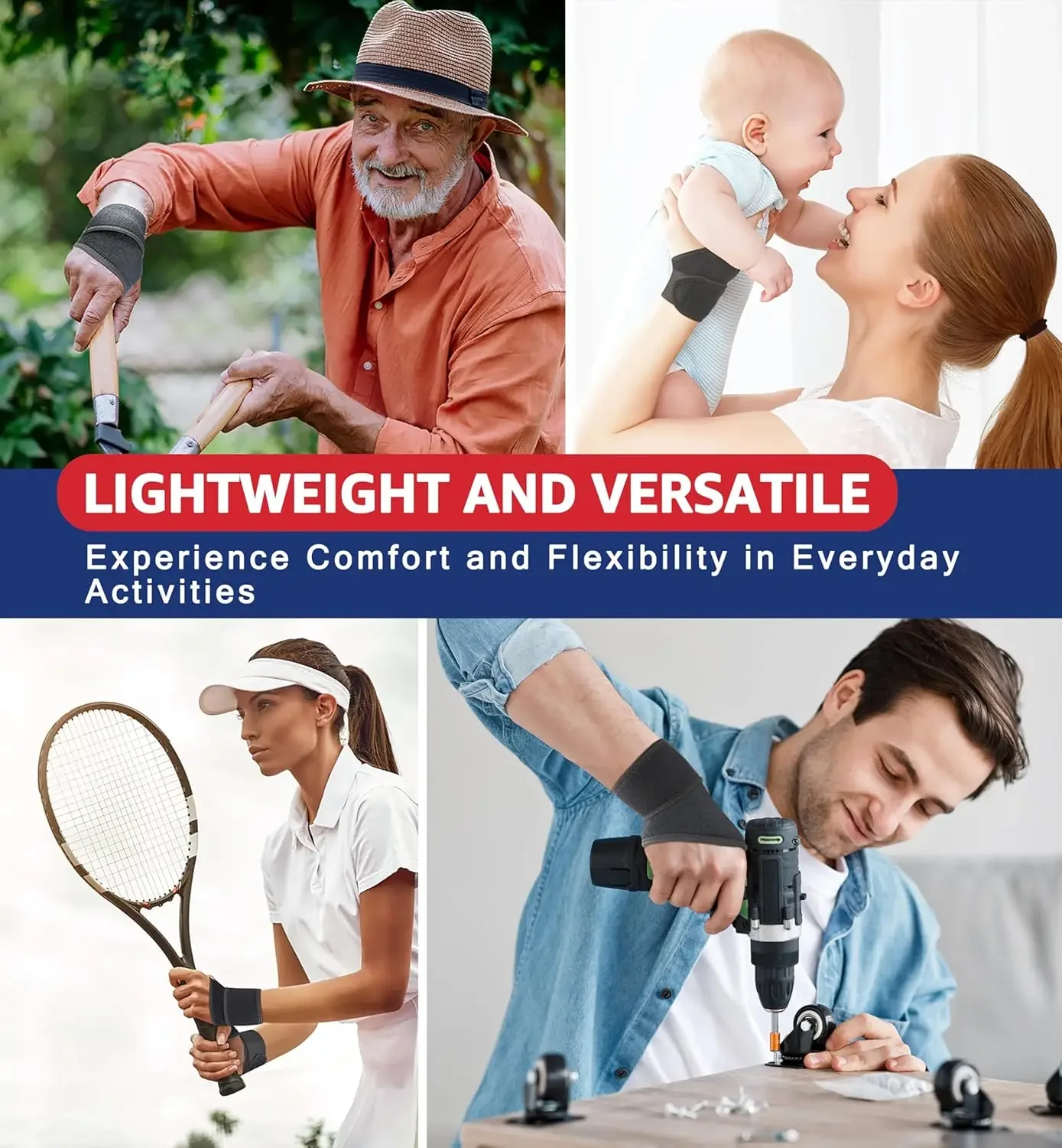 1 قطعة دعامة معصم قابلة للتعديل مثالية لدعم حزام التفاف اليد دعامة نفق الرسغ للياقة البدنية إصابات معصم نفق الرسغ مناسبة #6