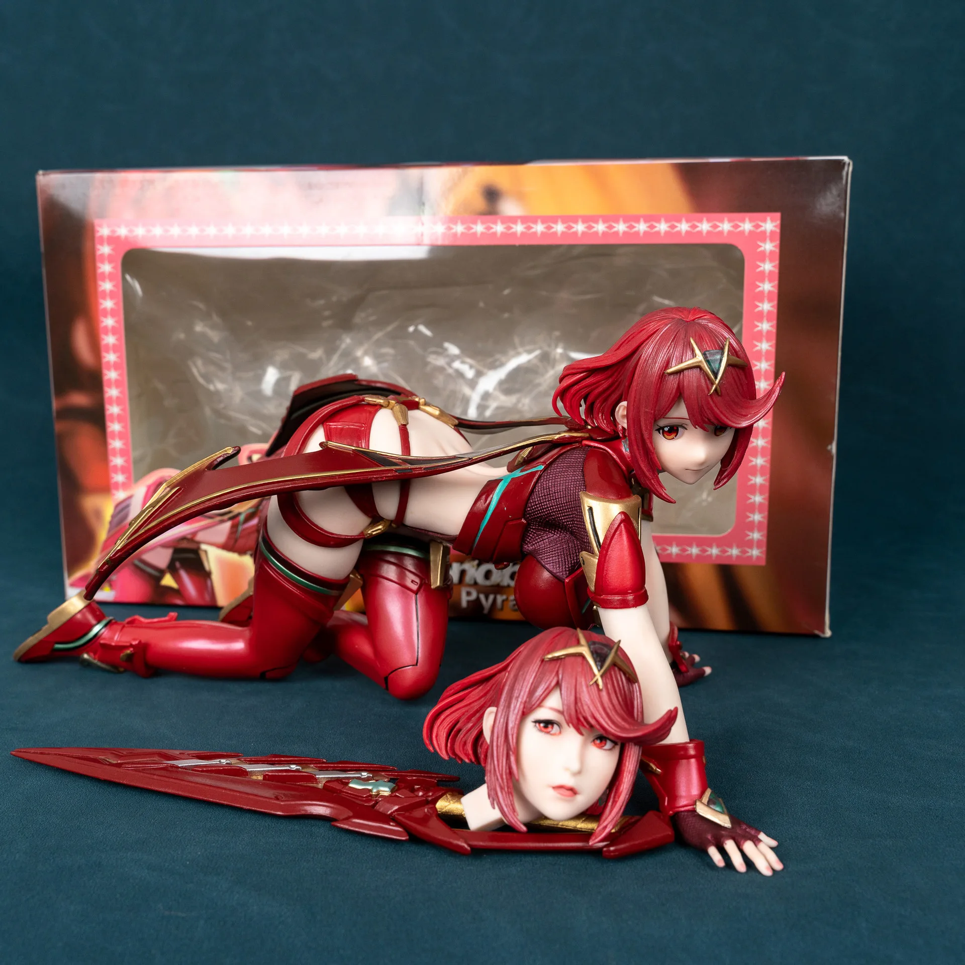 Xenoblade Chronicles 2 الشكل Pyra Homura 1/4 أنيمي فتاة PVC عمل أرقام لعبة GK تمثال لعبة الكبار جمع نموذج دمية هدية
