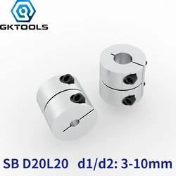 D20L20 Rigid Coupling Shaft Rod Lead Screw Coupler Bore 5mm 8mm Section CNC Stepper Motor Router Machine 3D Printer Accessories