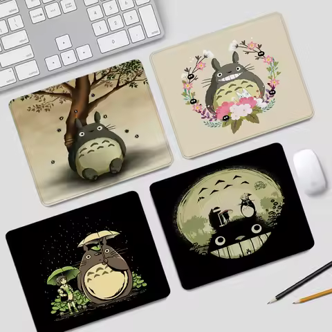 Small Cute Computer Mouse Pad Gaming Accessories T-Totoroes Mousepad Anime Desk Mat Office Rug Offices Gamer Mats Gadgets Mause