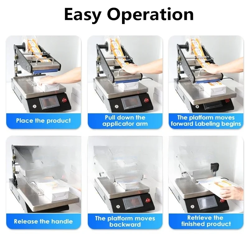 Flat Surface Square Bottle Labeling Machine Sticker Label Applicator Boxes Cartons Labeler ZS-TB4