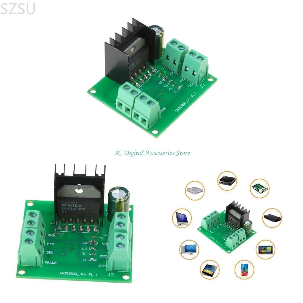 

SZSU 3A 75W Single Channel Motor Driver Board Motor Driver PWM Speed Adjustable
