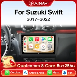 Ainavi Car Radio For Suzuki Swift 2017 2018 2019 2020 2021 Wireless Carplay Android Auto Audio Car Multimedia Player 2 Din