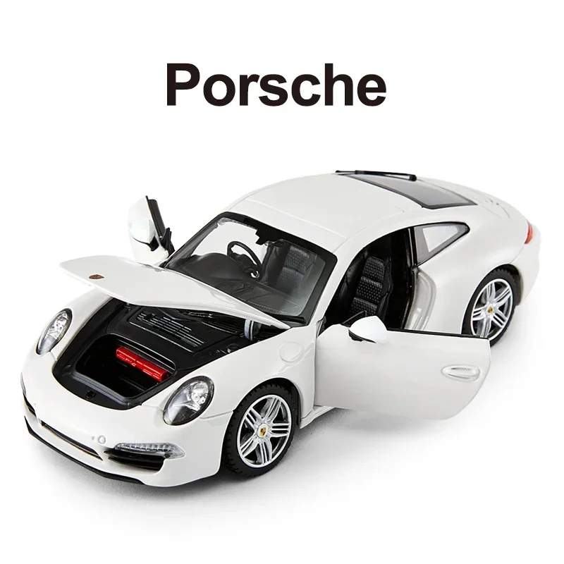 

RASTAR Porsche 911 Soft Rubber Tires Alloy Body Car Game 1:24 Scale Car Toy Simulation Alloy Car Model Ornament Boy Toy Gifts