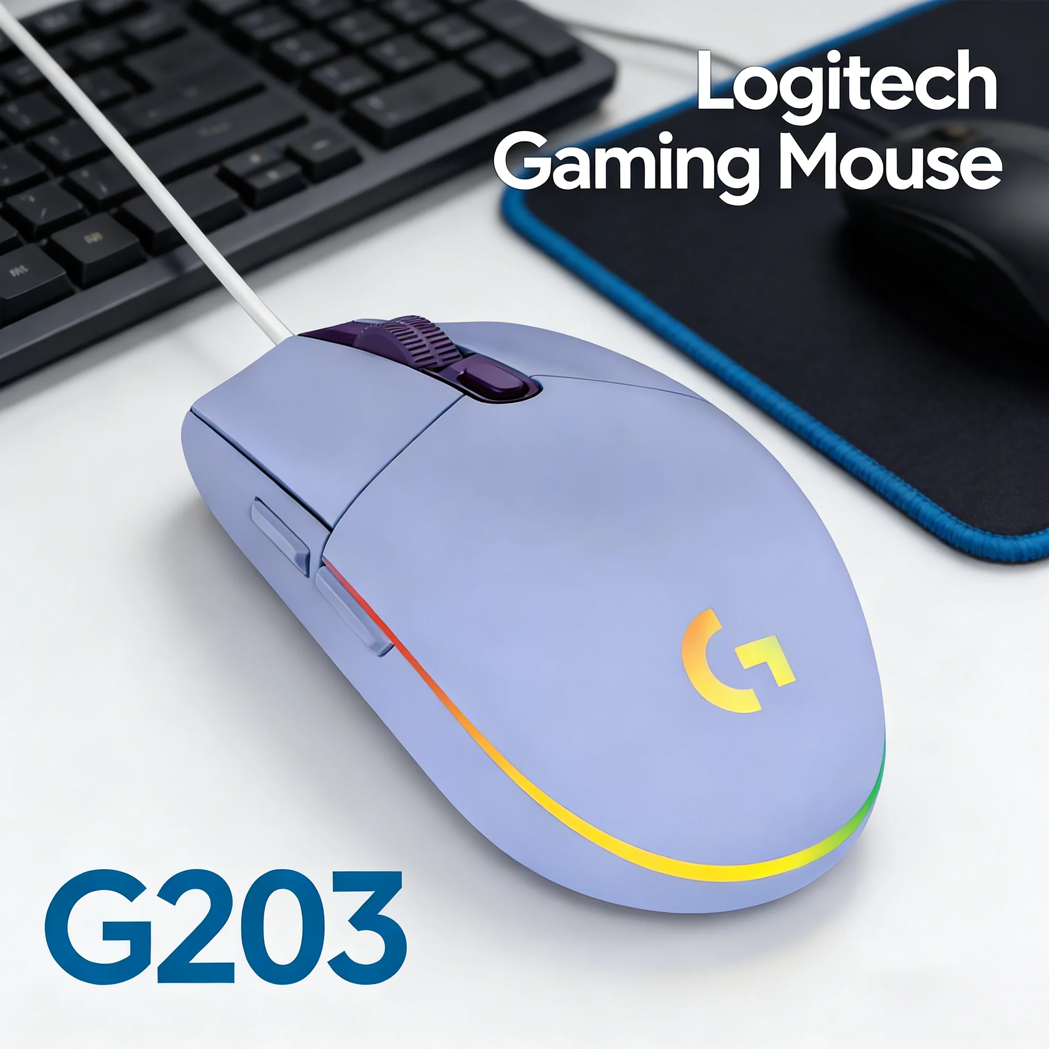 

Logitech G203 Gaming Mouse 1ms Report Rate Ideal for Esports Enthusiasts