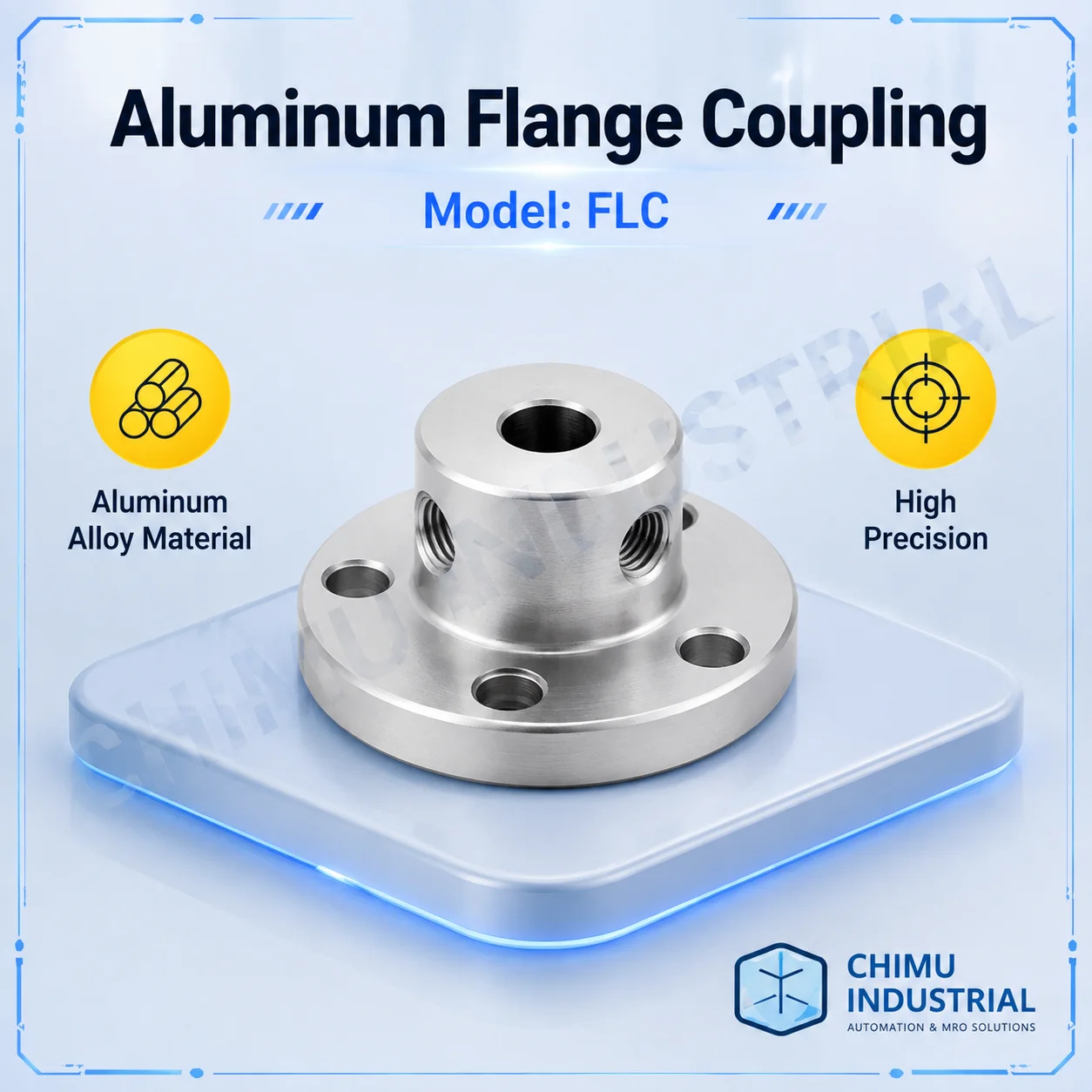【CHIMU INDUSTRIAL】 Aluminum Alloy Flange Coupling Shaft Holder for 2–16mm Shaft