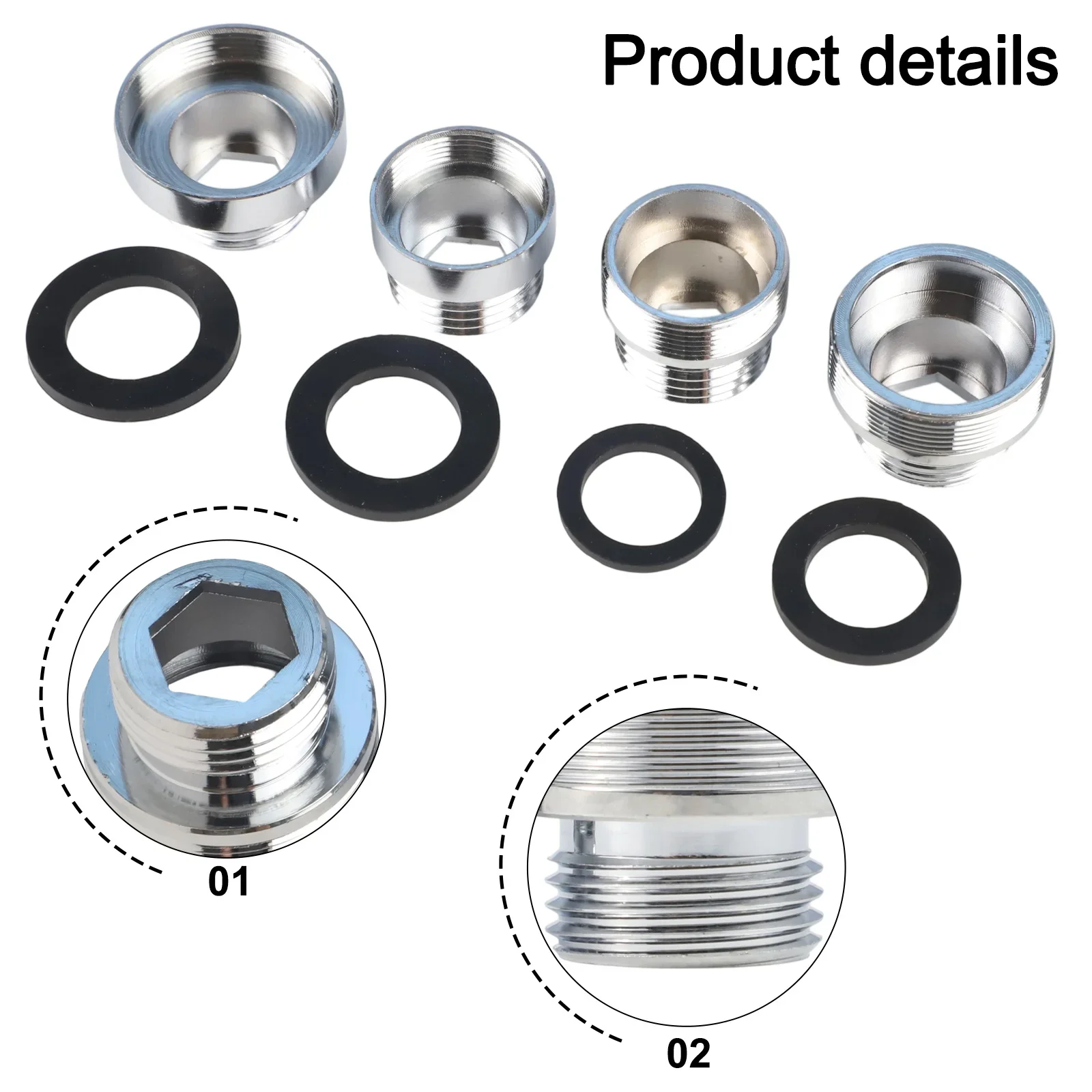 Faucet Connection Kit 4pcs Male And Female Adapters For Hard Water Softeners Seamless Fit For Kitchen And Bath Use