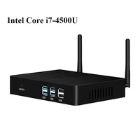 XCY Fanless Mini PC Intel Core i7 4500U i5 5200U 300M WiFi Gigabit Ethernet 8x USB VGA HDMI Display Windows 10 Linux HTPC