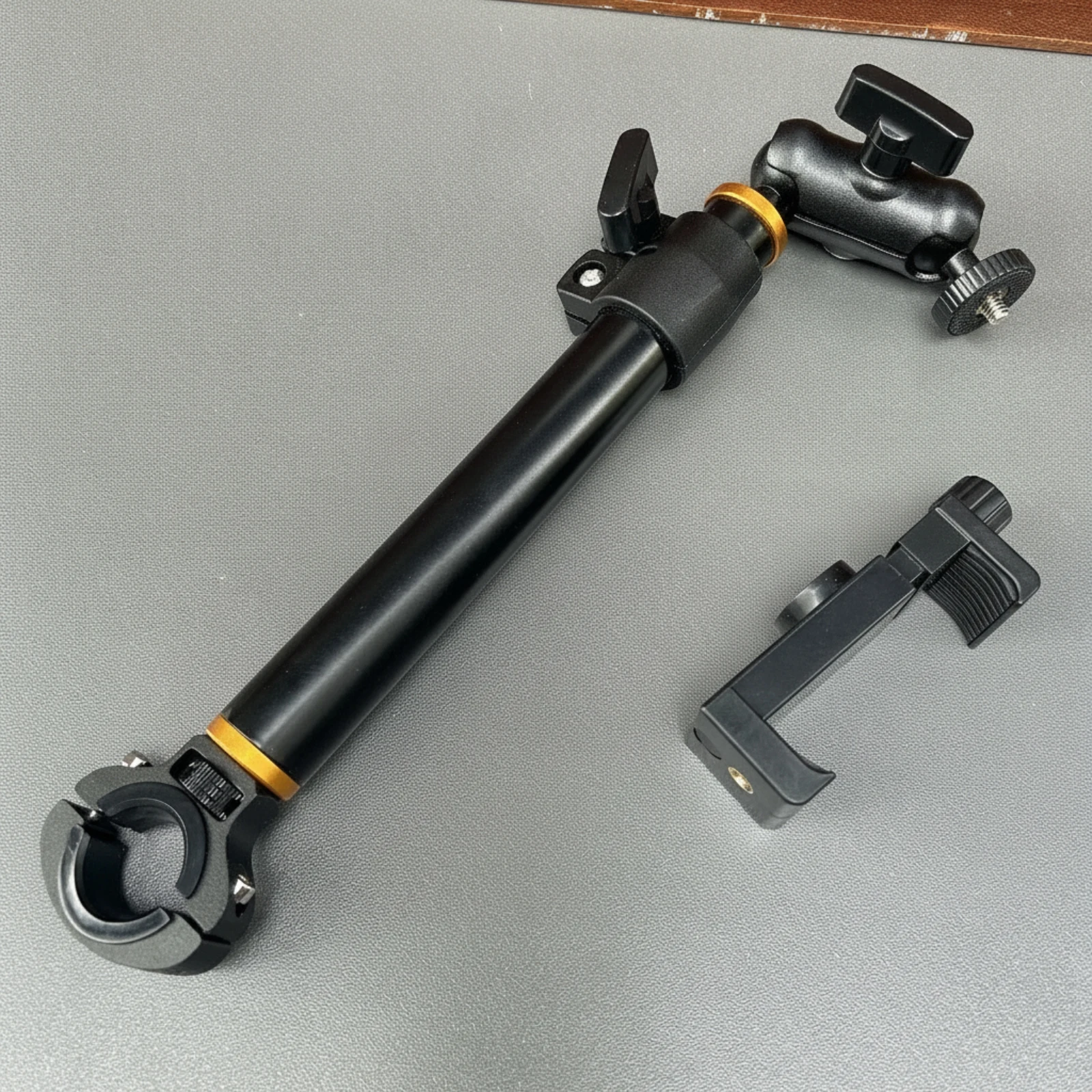 Telescopic Arm with Clamp Long-Lasting Handlebar Extender with Single Clamp Bike Handlebar Extender Heavy Duty Mount Easy To