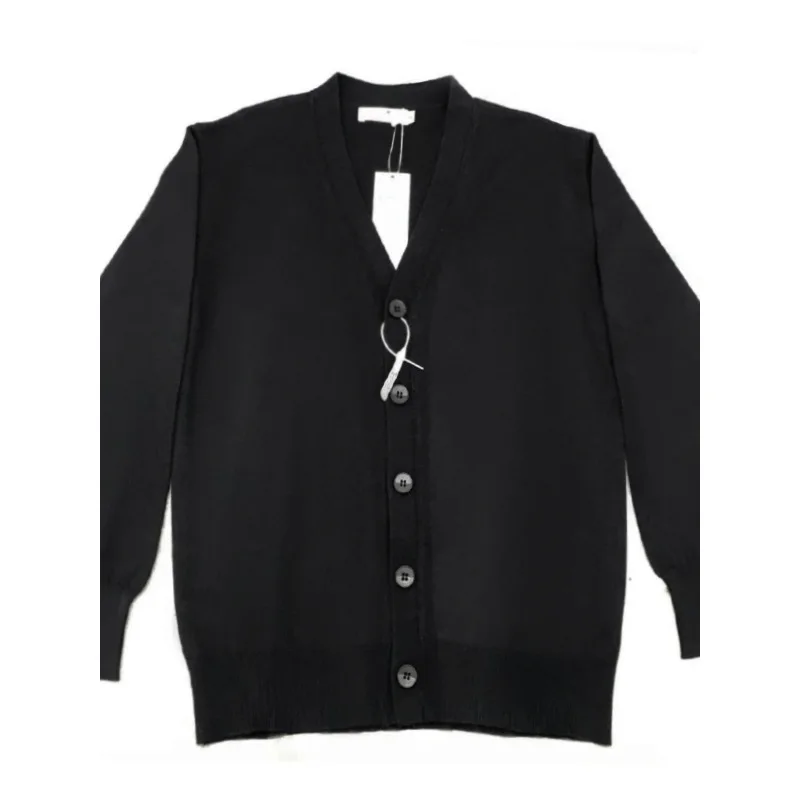 Imagen 6: Suéter de punto abierto de moda coreana para hombre, nuevo estilo de primavera y otoño, suéter de punto a la moda, suéter perezoso Simple