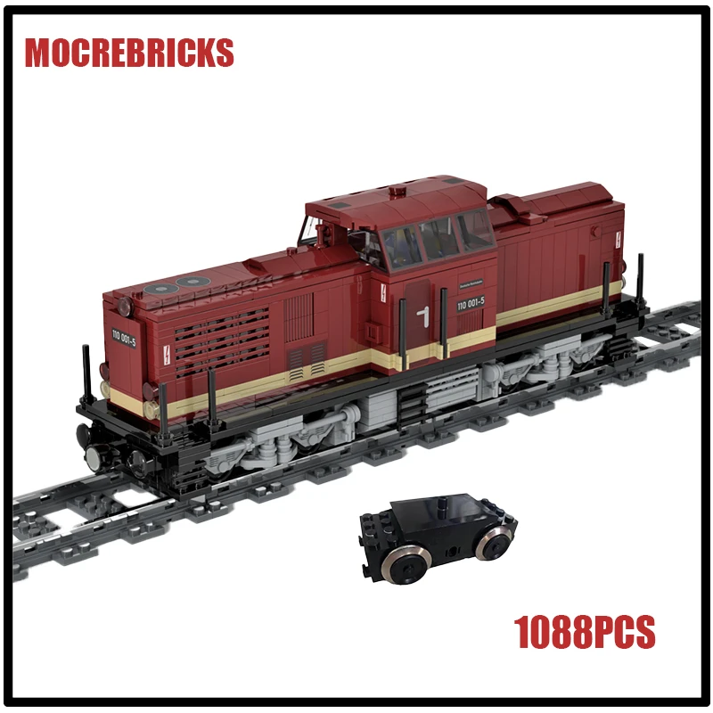 MOC-56807 BR 110 of the Deutsche Reichsbahn Building Block High Speed Train Model Creative Bricks Toys Children's Xmas Gifts