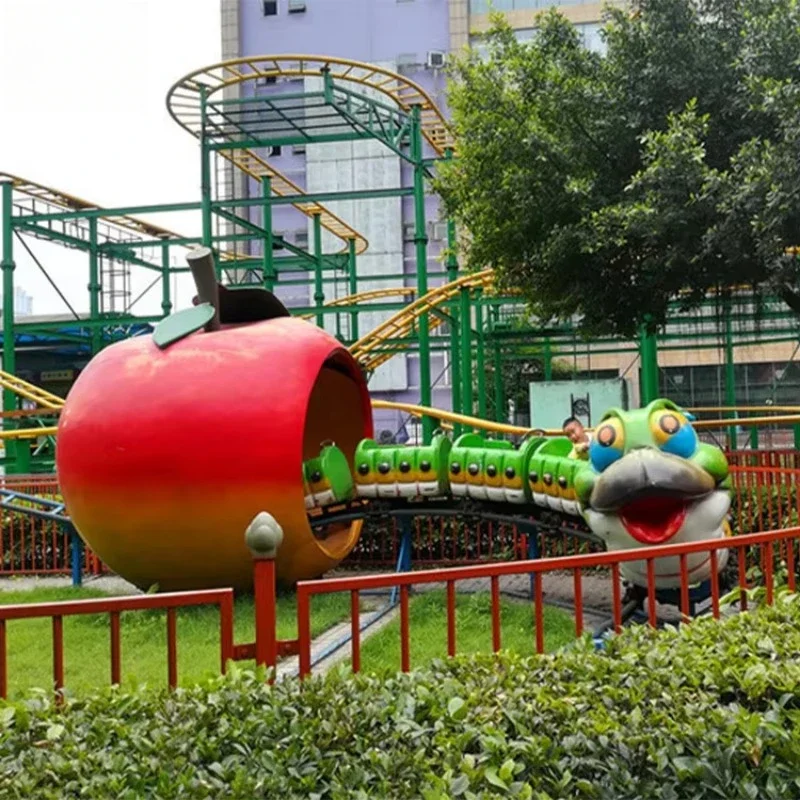 Equipo de parque de atracciones para niños, ferrocarril de alta velocidad, atracción de montaña rusa, tren de pista para niños, Mini paseos en lanzadera