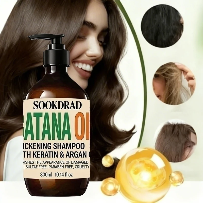 Batana Oil Shampoo, Pure Argan Extract, Soften Strands, Daily Care, 10.14fl oz