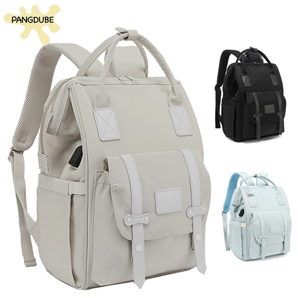

Сумка-рюкзак PANGDUBE для подгузников для мам, сумка для подгузников с крючками для коляски, водонепроницаемая дорожная сумка для мам большой вместимости