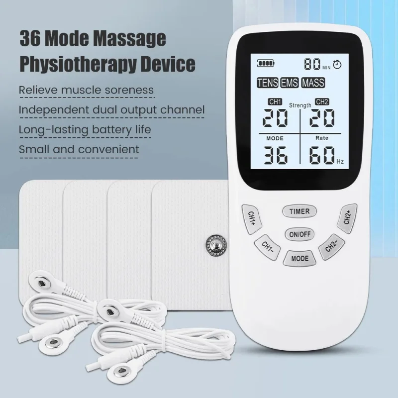 

36/12 Modes TENS Physiotherapy Home Use EMS Acupoint Acupuncture Massager