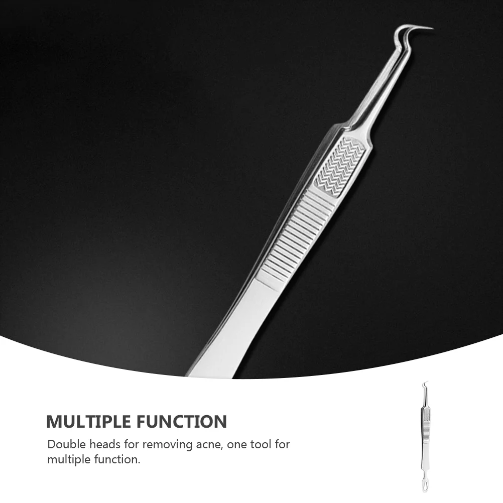 Mole Removal Scissor Clip Kit Blackhead Extractor โลหะสิวเครื่องมือ Silver